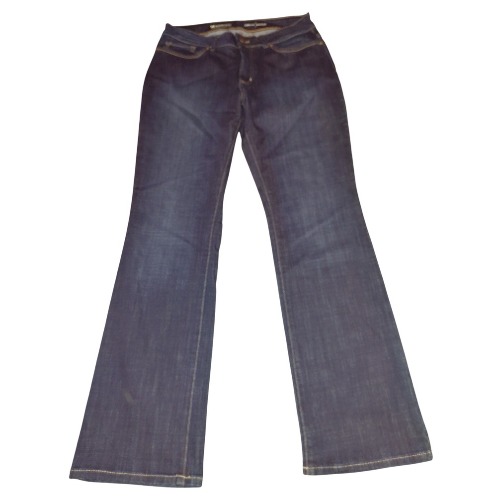 Lee Platinum Label Curvy Bootcut Jeans Dark Wash Blue Size 14 Medium Stretch